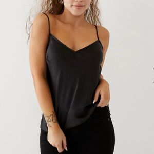 True Religion Satin V Neck Silky Cami